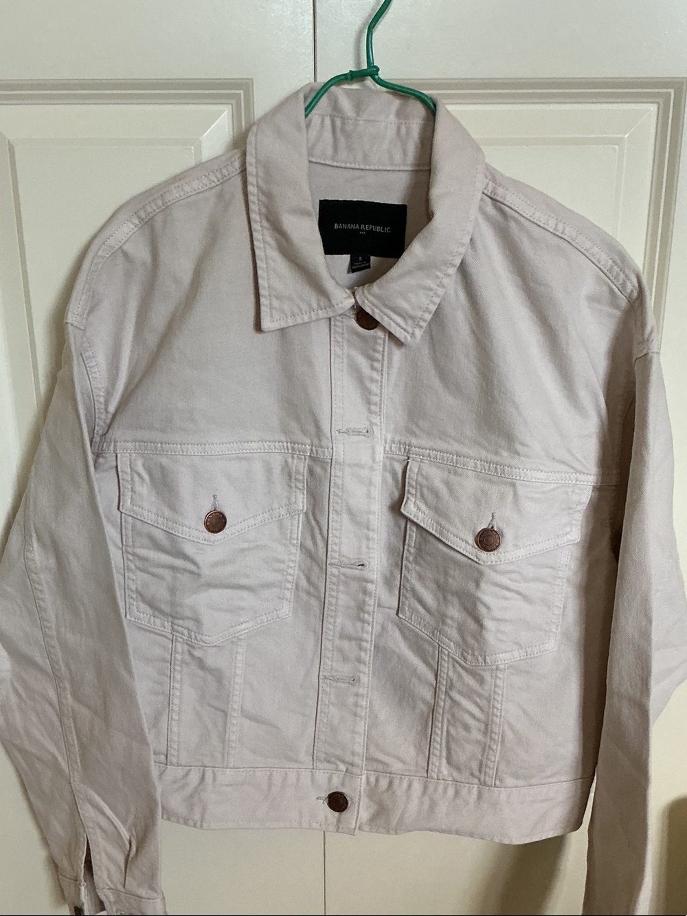 Banana Republic Beige Cotton Denim Jacket